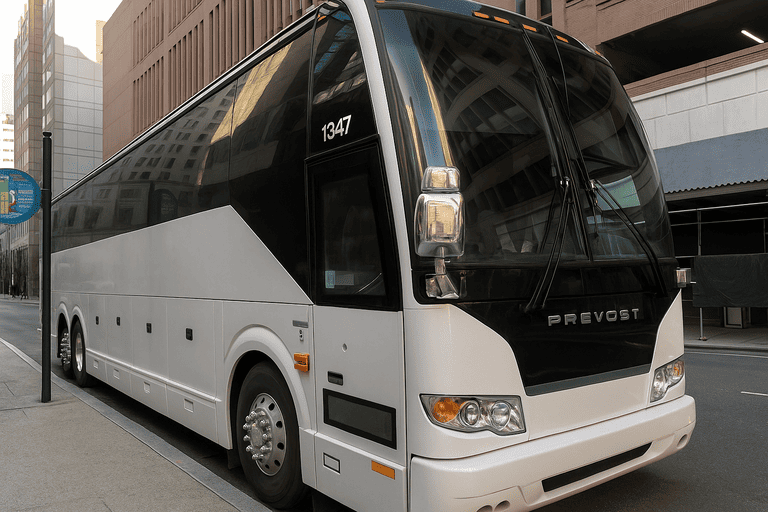 a Revere Charter Bus coach bus