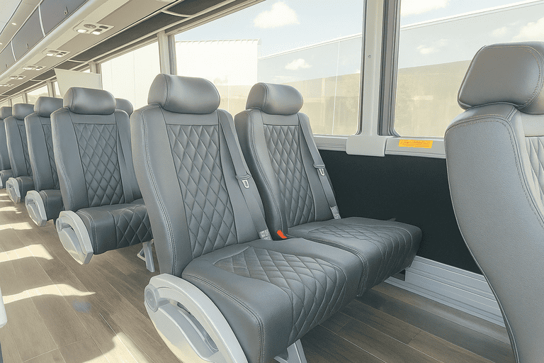 interior of Revere Charter Bus charter bus