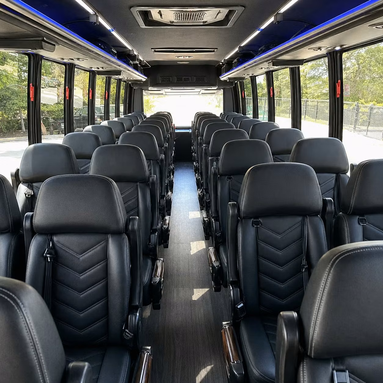 28 passenger minibus inside